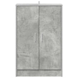 Scarpiera Grigio Cemento 60x35x92 cm in Truciolato