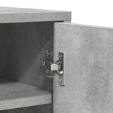 Scarpiera Grigio Cemento 60x35x92 cm in Truciolato