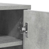 Scarpiera Grigio Cemento 60x35x92 cm in Truciolato