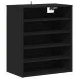 Scarpiera Nera 60x35x70 cm in Truciolato