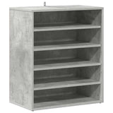 Scarpiera Grigio Cemento 60x35x70 cm in Truciolato