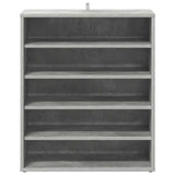 Scarpiera Grigio Cemento 60x35x70 cm in Truciolato