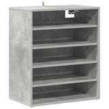 Scarpiera Grigio Cemento 60x35x70 cm in Truciolato