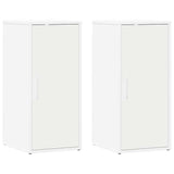 Scarpiere 2 pz Bianche 32x35x70 cm in Legno truciolato