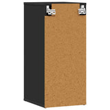 Scarpiera Nera 32x35x70 cm in Legno truciolato
