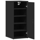 Scarpiere 2 pz Nere 32x35x70 cm in Legno truciolato