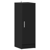 Scarpiera Nera 32x35x92 cm in Legno truciolato