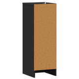Scarpiera Nera 32x35x92 cm in Legno truciolato