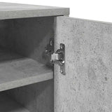 Scarpiera Grigio Cemento 32x35x92 cm in Truciolato