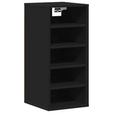 Scarpiere 2 pz Nere 31,5x35x70 cm in Truciolato