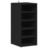 Scarpiere 2 pz Nere 31,5x35x70 cm in Truciolato