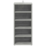 Scarpiera Grigio Cemento 31,5x35x70 cm in Truciolato