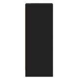 Scarpiera Nera 31,5x35x90 cm in Truciolato