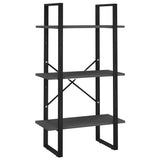 Libreria a 5 Ripiani Grigia 60x30x175 cm in Legno truciolato
