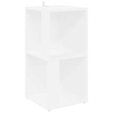 Pensile Angolare Bianco 33x33x67 cm in Legno truciolato