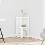 Pensile Angolare Bianco 33x33x67 cm in Legno truciolato