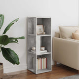 Armadio Angolare Grigio Cemento 33x33x100 cm in Truciolato