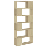 Libreria/Divisorio Rovere Sonoma 80x24x186 cm in Truciolato