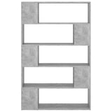 Libreria/Divisorio Grigio Cemento 100x24x155 cm in Truciolato