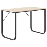 Scrivania Computer Nera e Rovere 110x60x73 cm Legno truciolato