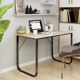 Scrivania Computer Nera e Rovere 110x60x73 cm Legno truciolato