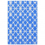 Tappeto da Esterno ARAKIL Blu e Bianco 140x200 cm in PP