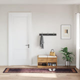 Tappeto Lavabile 80x300 cm Nero e Oro Antiscivolo