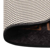 Tappeto Lavabile 120 cm Nero e Oro