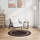 Tappeto Lavabile 120 cm Nero e Oro