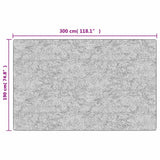 Tappeto Lavabile 190x300 cm Beige