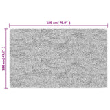 Tappeto Lavabile 120x180 cm Antracite Antiscivolo