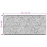 Tappeto Lavabile 80x300 cm Grigio Antiscivolo