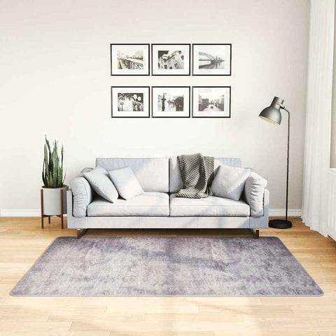 Tappeto Lavabile 120x180 cm Grigio Antiscivolo