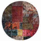 Tappeto Lavabile Patchwork 120 cm Multicolore Antiscivolo