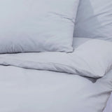 Set Copripiumino Grigio 200x200 cm in Cotone