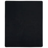 Lenzuolo con Angoli Jersey Nero 90x200 cm Cotone