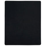 Lenzuola con Angoli Jersey 2pz Nero 90x200 cm Cotone