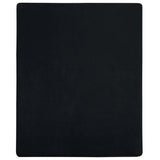 Lenzuola con Angoli Jersey 2pz Nero 100x200 cm Cotone