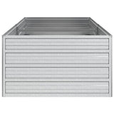 Letto Rialzato Giardino 160x80x45 cm in Acciaio Zincato Argento
