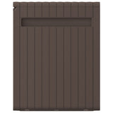 Baule Mobile Contenitore Cuscini Marrone 117x45,5x57,5 cm 270 L