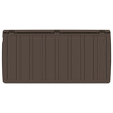 Baule Mobile Contenitore Cuscini Marrone 117x45,5x57,5 cm 270 L