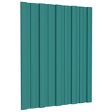 Pannello per tetto 36 pcs Verde 60 x 45 cm Acciaio zincato