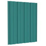 Pannello per tetto 36 pcs Verde 60 x 45 cm Acciaio zincato