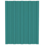 Pannello per tetto 36 pcs Verde 60 x 45 cm Acciaio zincato