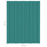 Pannello per tetto 36 pcs Verde 60 x 45 cm Acciaio zincato