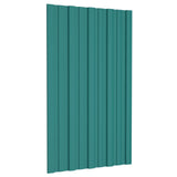 Pannello per tetto 36 pcs Verde 80 x 45 cm Acciaio zincato
