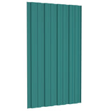 Pannello per tetto 36 pcs Verde 80 x 45 cm Acciaio zincato