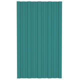 Pannello per tetto 36 pcs Verde 80 x 45 cm Acciaio zincato