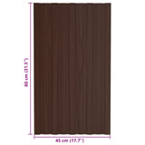 Pannello per tetto 36 pcs Marrone 80 x 45 cm Acciaio zincato