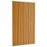 Pannello per tetto 12 pcs Naturale 80 x 45 cm Acciaio zincato